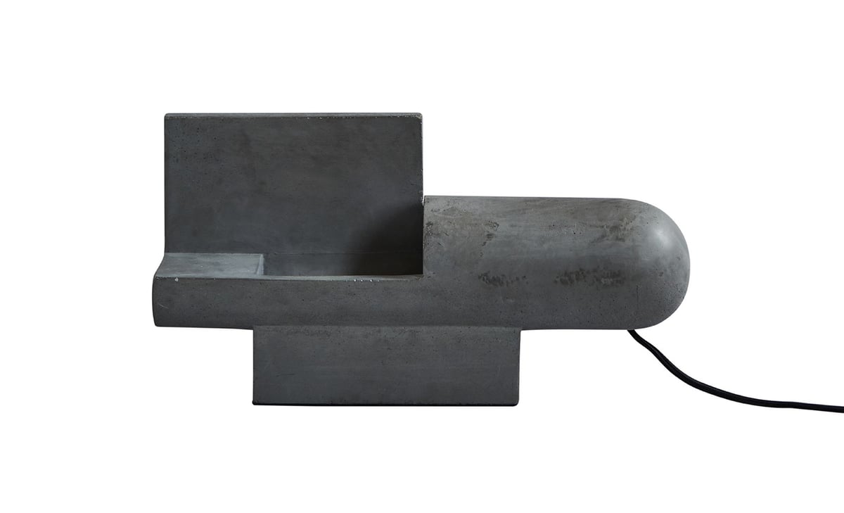 101 Copenhagen Brutalist table lamp Gray