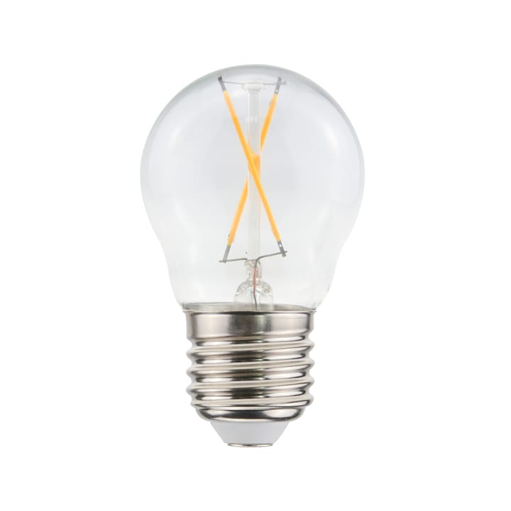 Airam Filament LED-globe light source, Clear, non-dimmable, 2-filament e27, 1w Airam