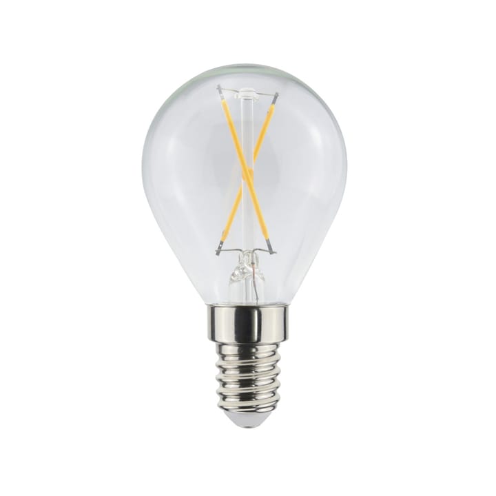 Airam Filament LED-globe light source, Clear, not dimmable, 2-filament e14, 1w Airam