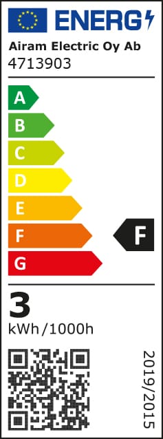 Airam LED Glühbirne, Klar, dimmbar, 300lm g9, 3w Airam