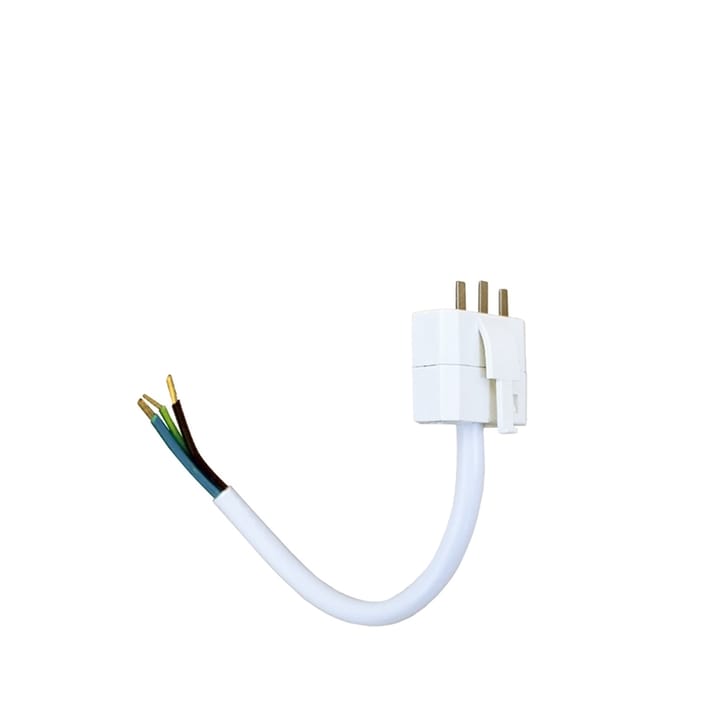 Lamp plug DCL, White, with cord 15 cm Airam