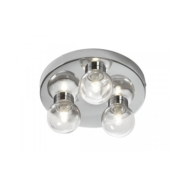 Armaturhantverk Sandhamn 3 Ceiling Lamp Ø25 cm Chrome