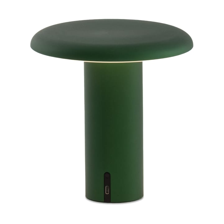 Takku portabel bordslampa 19 cm, Anodized green Artemide