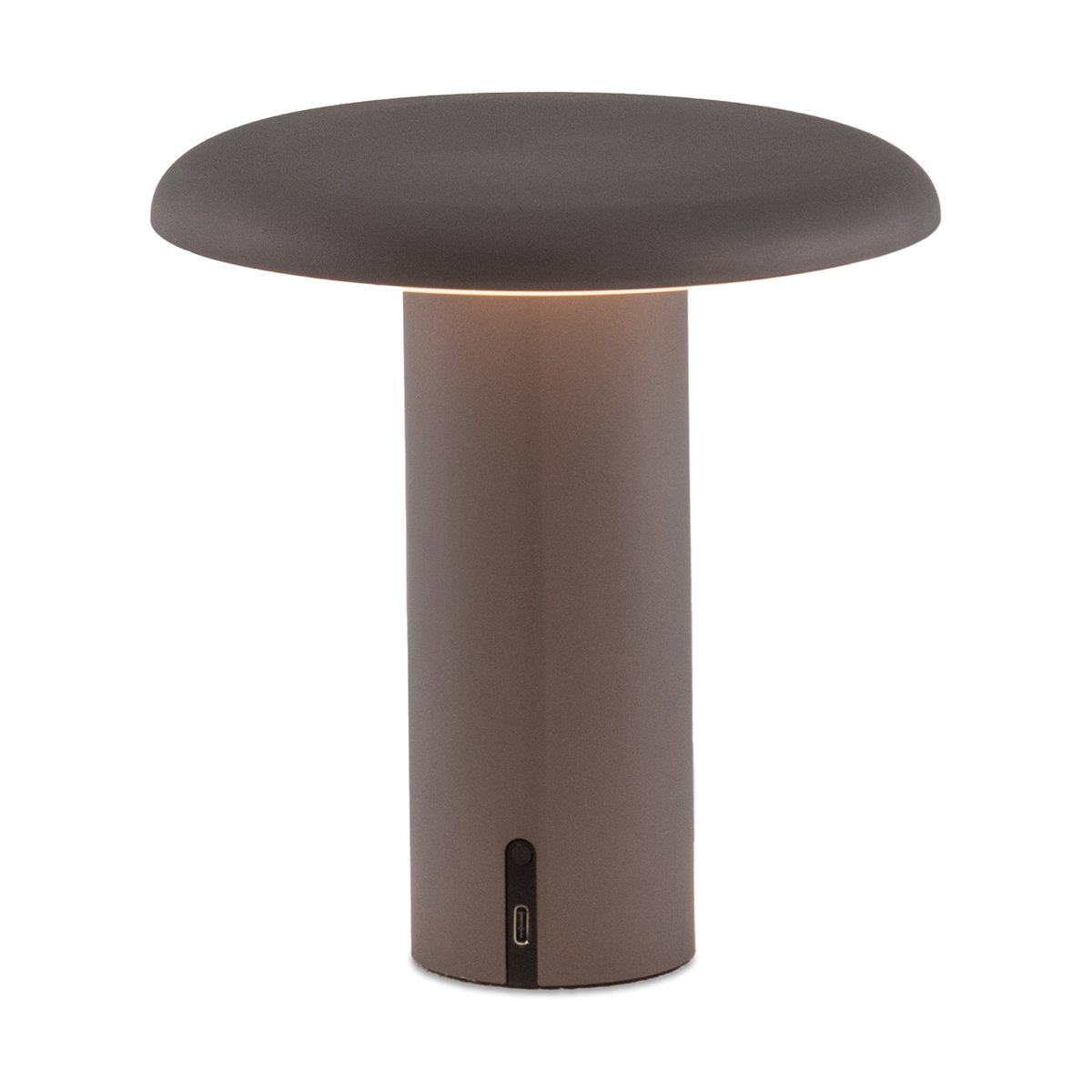 Artemide Takku portable table lamp 19 cm Anodized grey