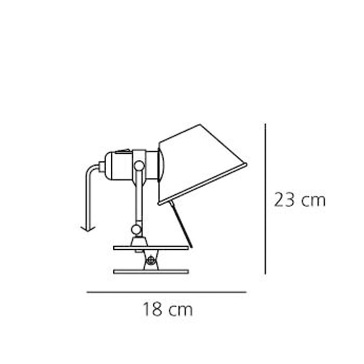 Tolomeo clip wall lamp, Aluminium Artemide