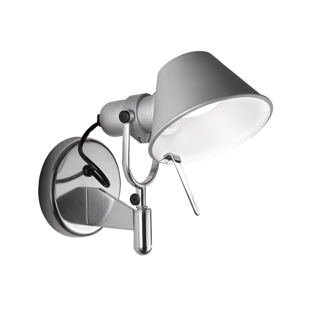 Artemide Tolomeo Faretto Wandleuchte Aluminium, ohne on-off Schalter