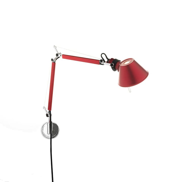 Tolomeo Micro vägglampa, Anodized red Artemide