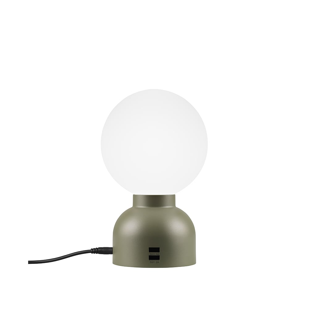 Ateljé Lyktan Pluggie table lamp Powder green, opal glass