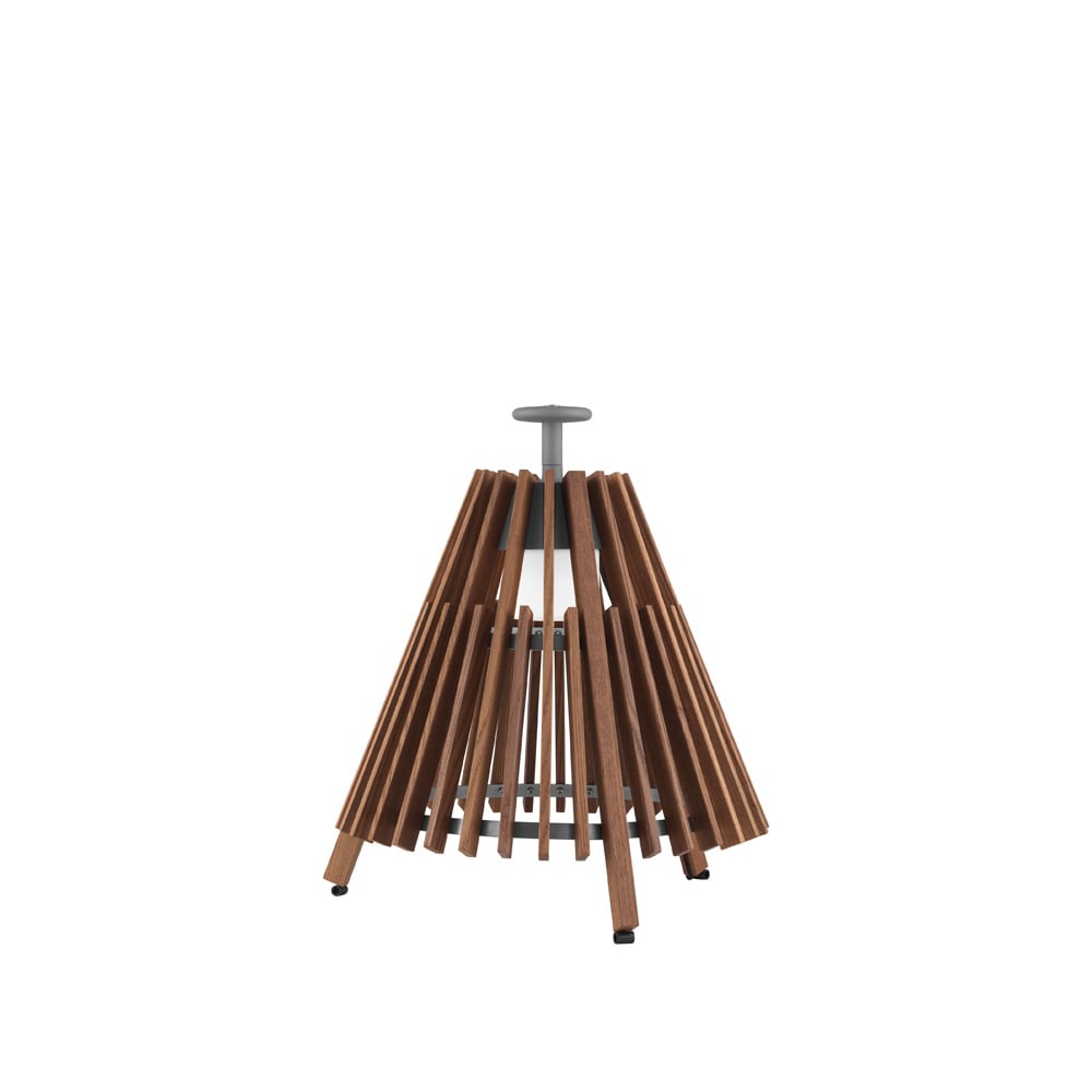 Ateljé Lyktan Tipi floor lamp Heat-treated ash, 527, aluminium