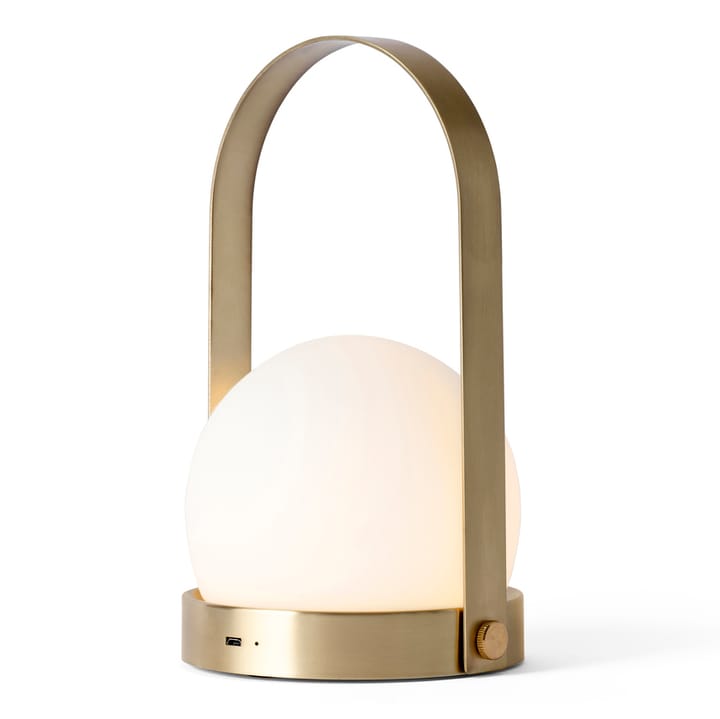 Carrie portable table lamp, brushed brass Audo Copenhagen