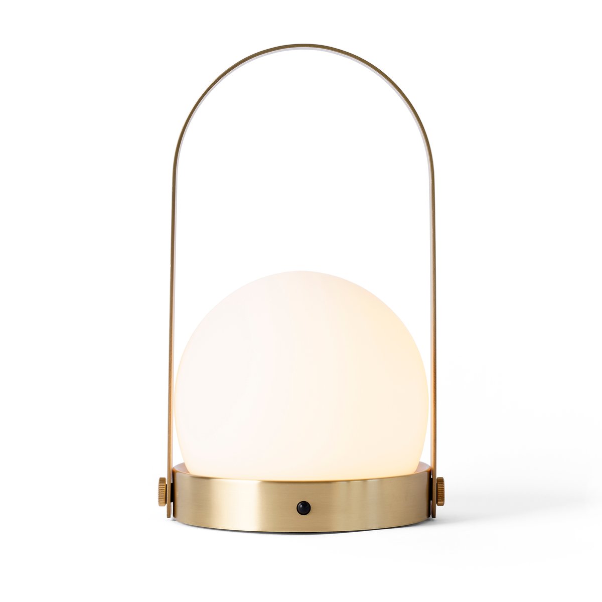 Audo Copenhagen Carrie portable table lamp brushed brass