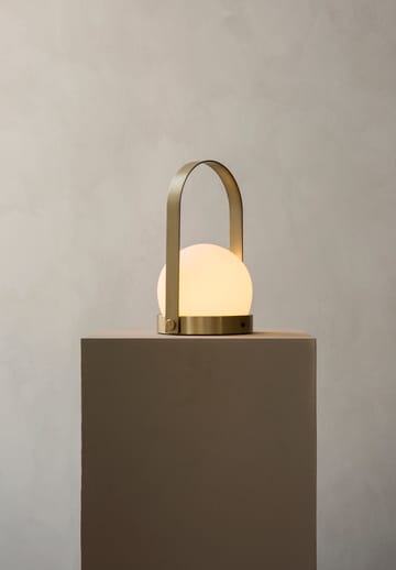 Carrie portable table lamp - brushed brass - Audo Copenhagen