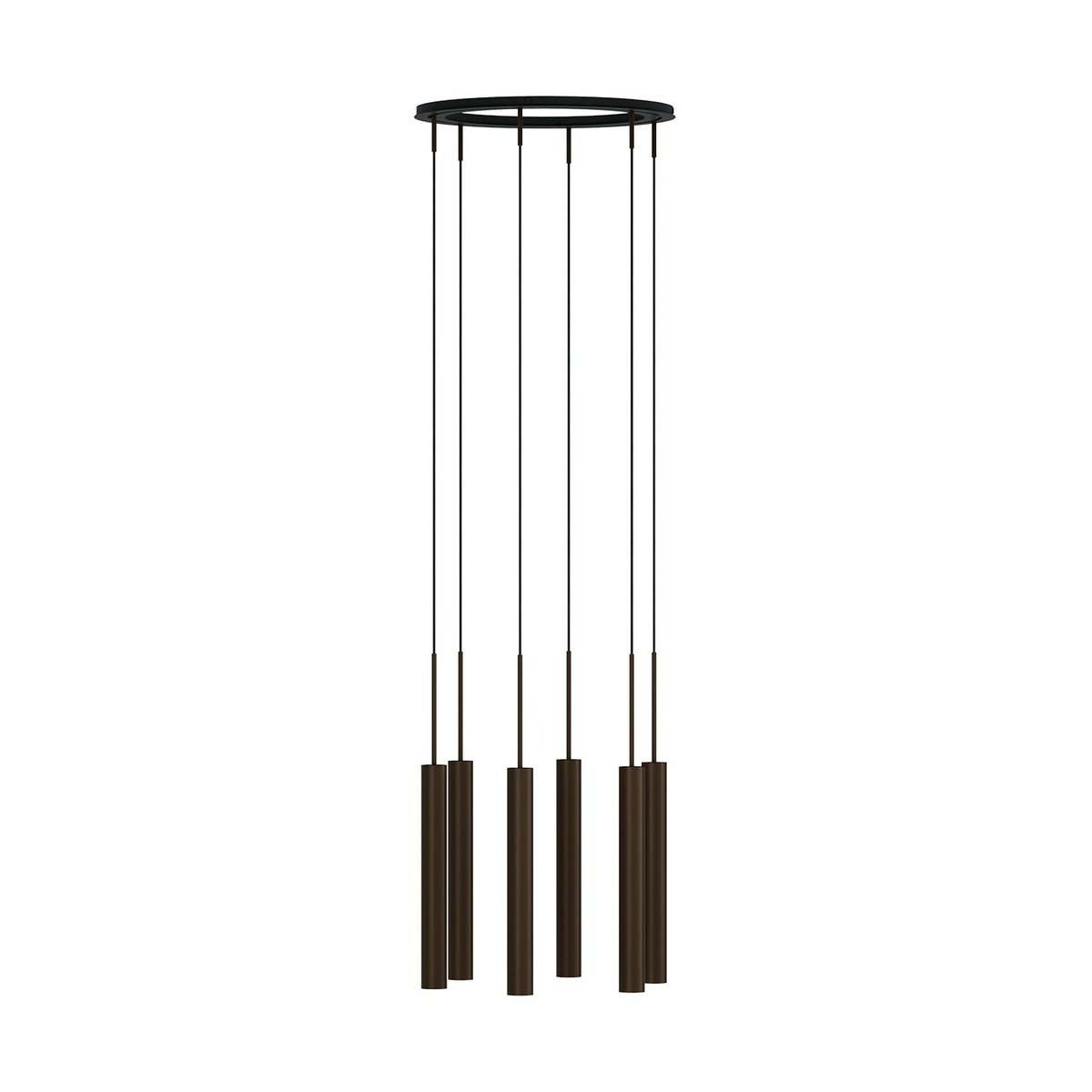 Audo Copenhagen Tubulaire Kronleuchter 6 Anodized bronzed