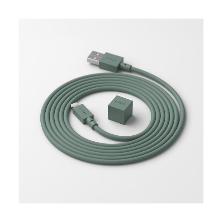 Cable 1 USB A till Lightning kabel 1,7 m - Green - Avolt