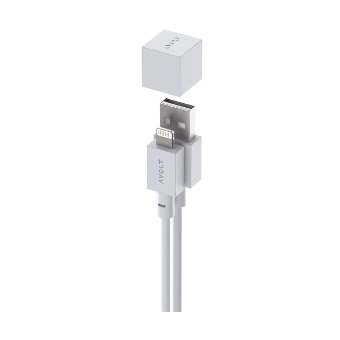 Cable 1 USB A till Lightning kabel 1,7 m - White - Avolt