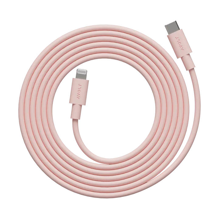 Kabel 1 USB C zu Lightning Ladekabel 2m - New Pink - Avolt