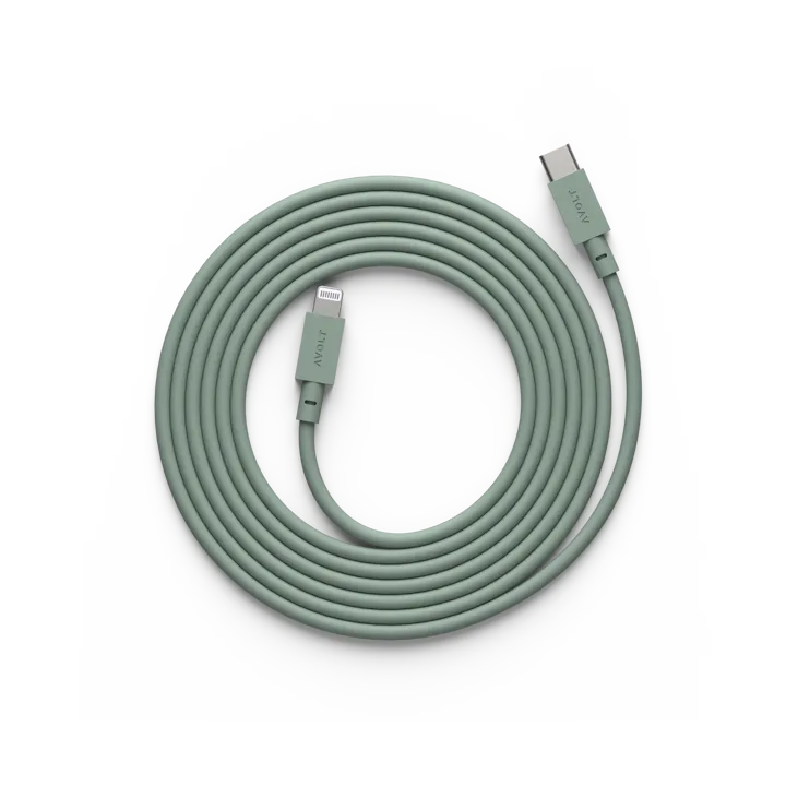 Kabel 1 USB C zu Lightning Ladekabel 2m - Oak Green - Avolt