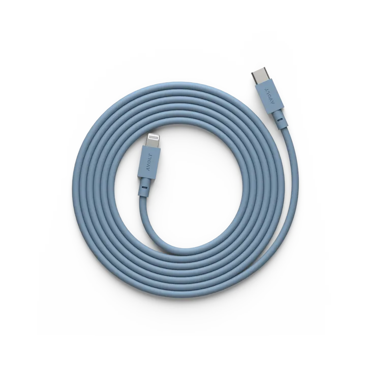 Kabel 1 USB C zu Lightning Ladekabel 2m - Shark Blue - Avolt