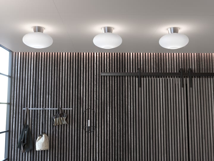 Bullo plafond XL opalglas Ø38 cm, Aluminium Belid