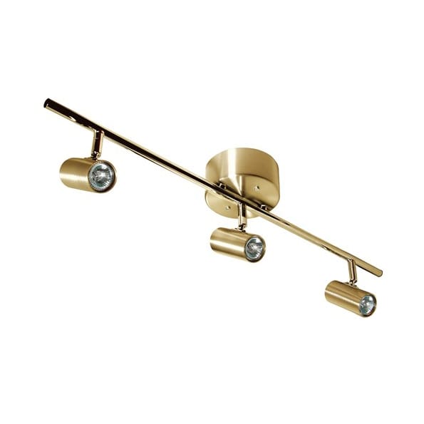 Cato 3-spotlight straight 66 cm - Brass - Belid