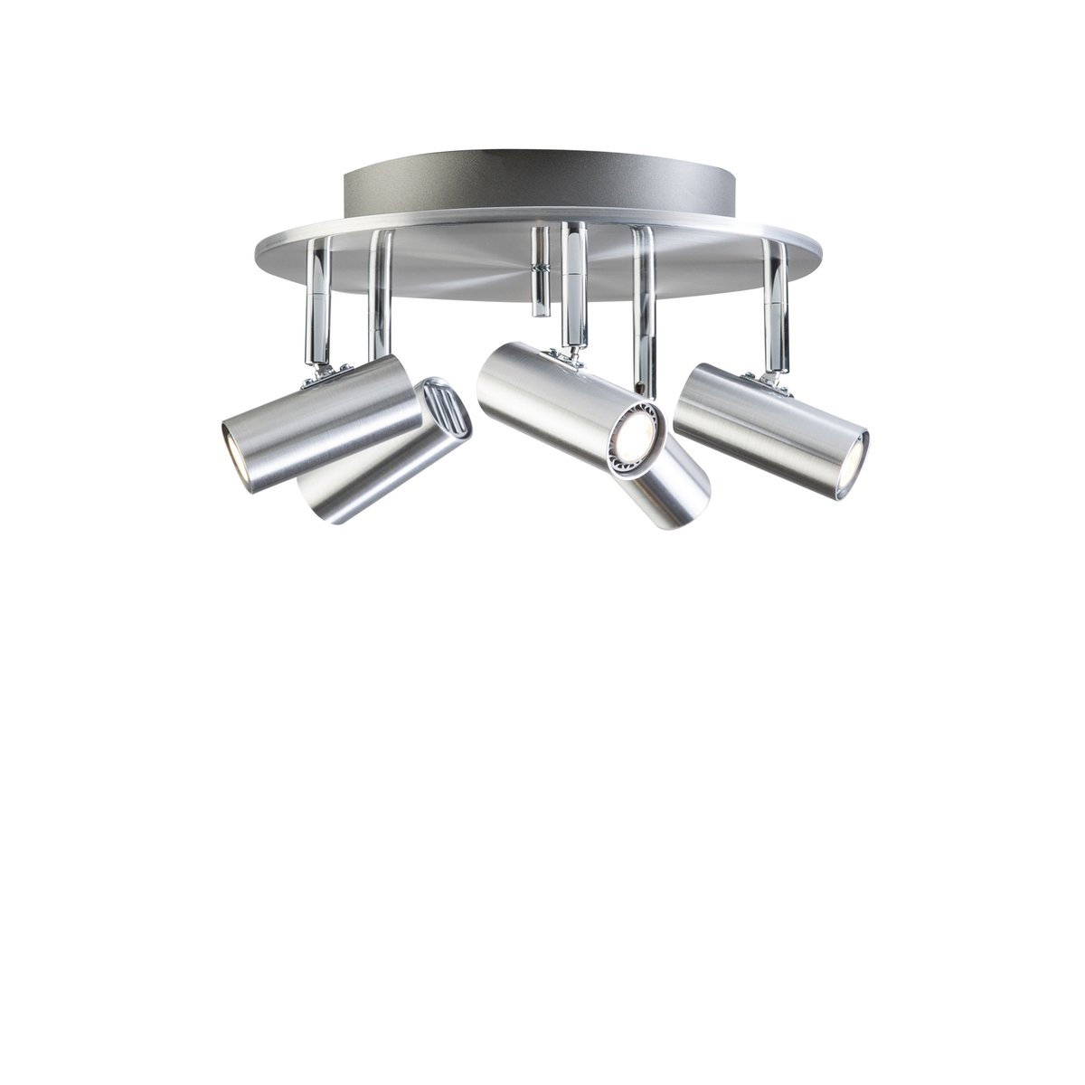 Belid Cato 5-spot ceiling lamp Aluminum