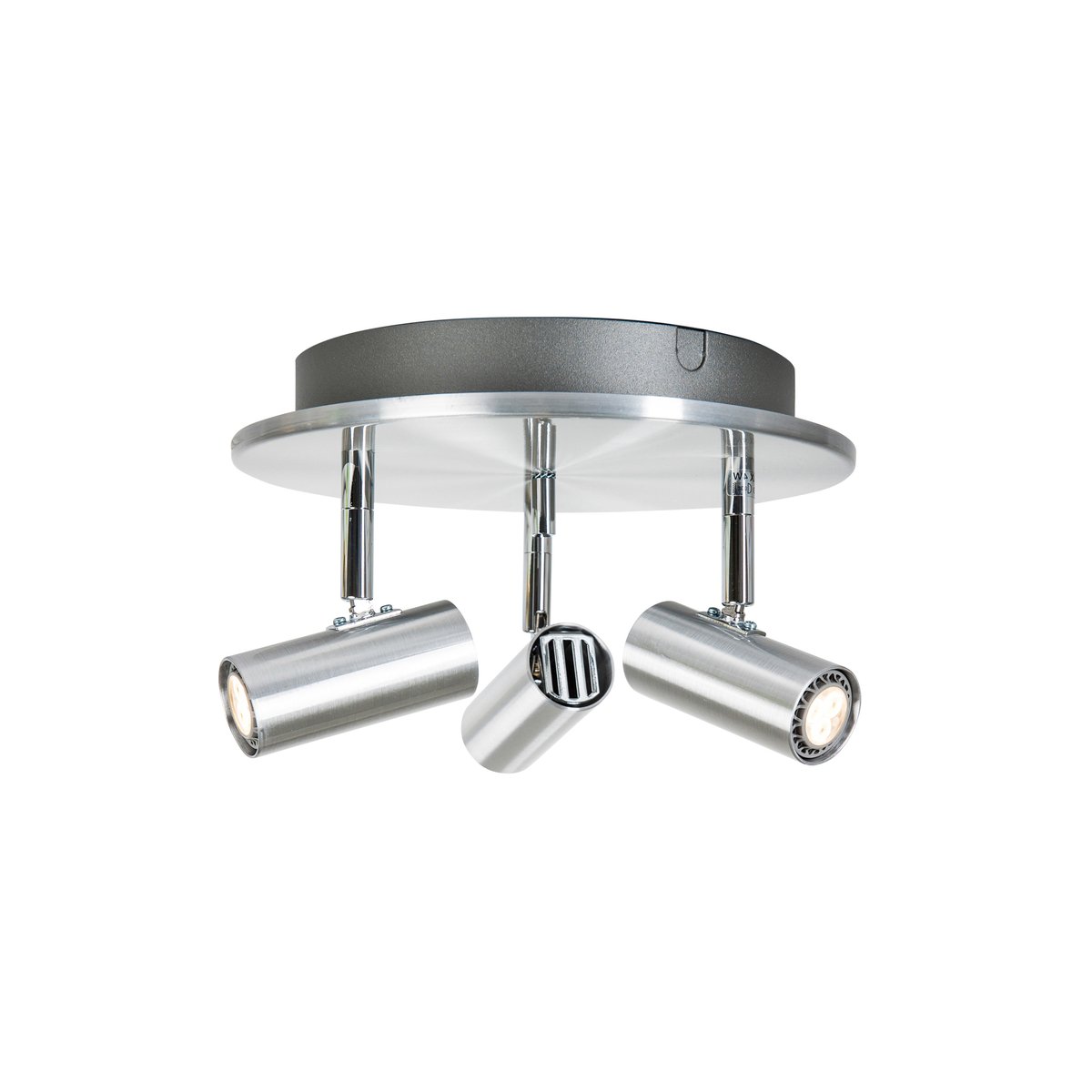 Belid Cato round ceiling spotlight 3 Aluminium