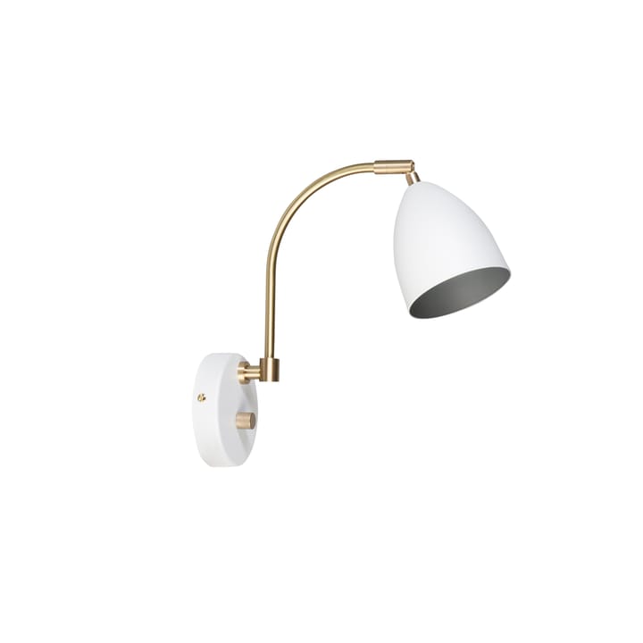 Deluxe wall lamp, white, brass Belid