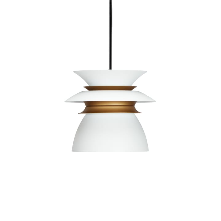 Diablo ceiling lamp Ø16.5 cm, Matte white-brass Belid