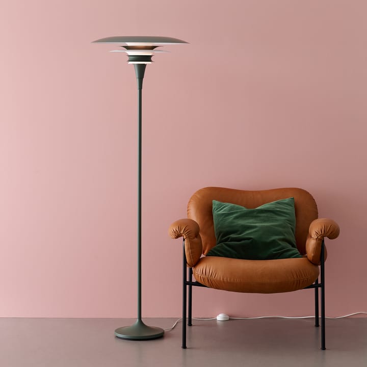 Diablo floor lamp Ø30 cm, grey-smooth black Belid