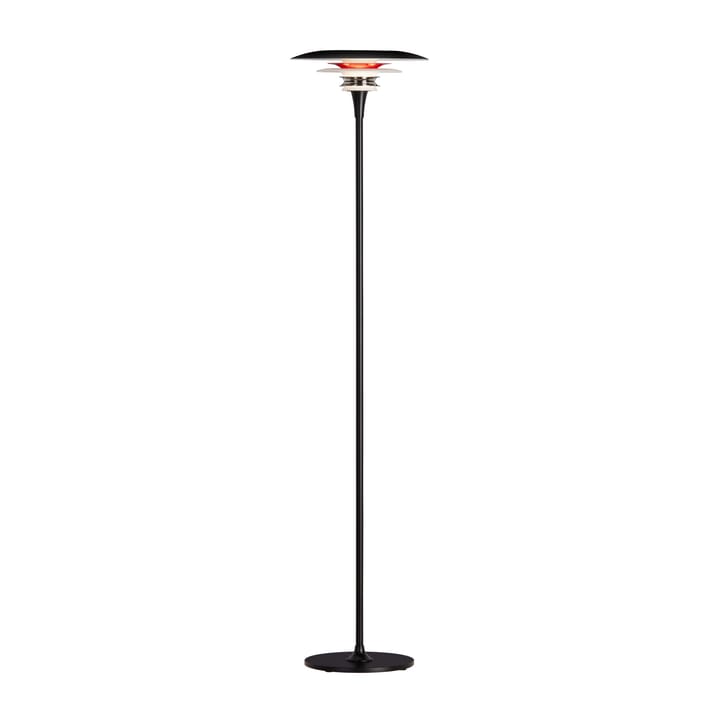 Diablo floor lamp Ø30 cm - Matte black-smooth red - Belid