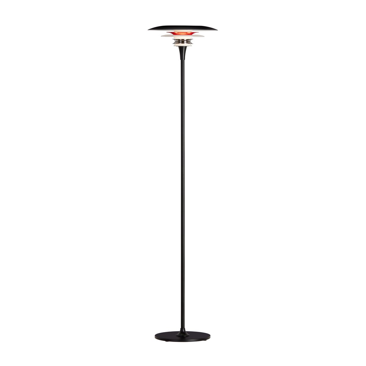 Belid Diablo floor lamp Ø30 cm Matte black-smooth red