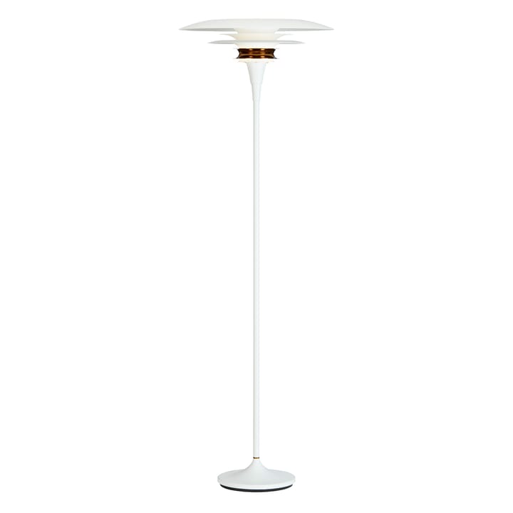 Diablo floor lamp Ø50 cm, White-brass Belid