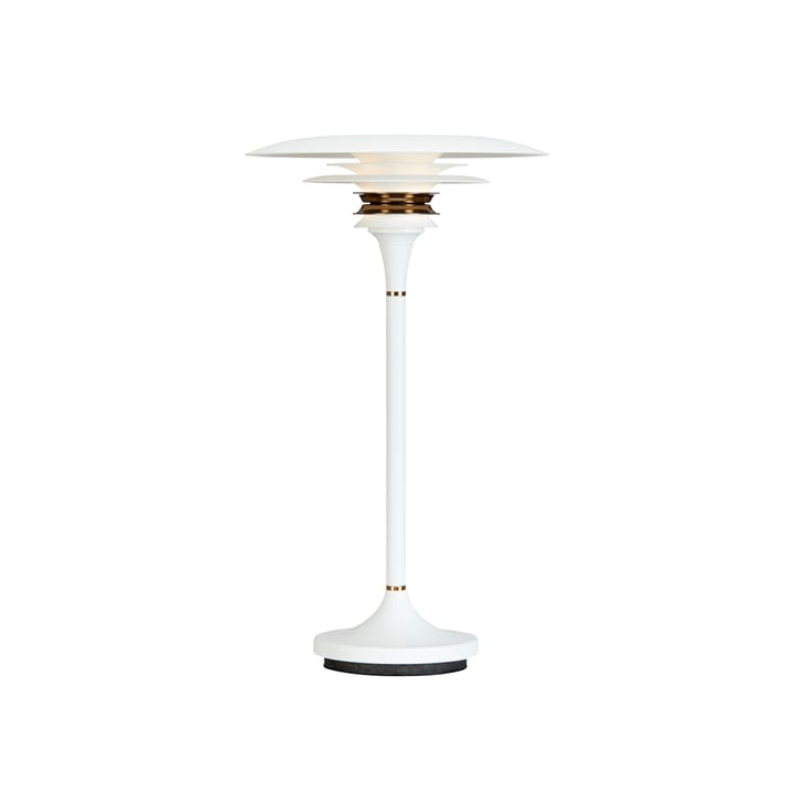 Diablo table lamp Ø20 cm, White-brass Belid