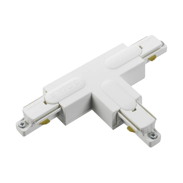 GB36-3 T-connector for global track, Matte white Belid