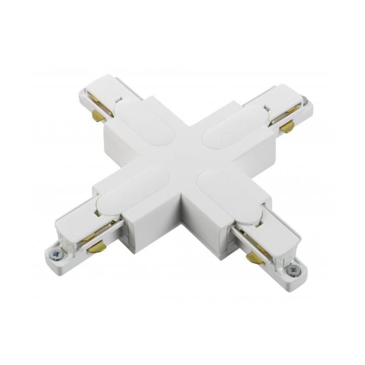 GB38-3 x-connection for global track, Matte white Belid