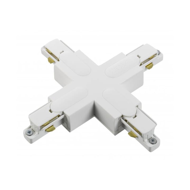 GB38-3 x-connection for global track - Matte white - Belid