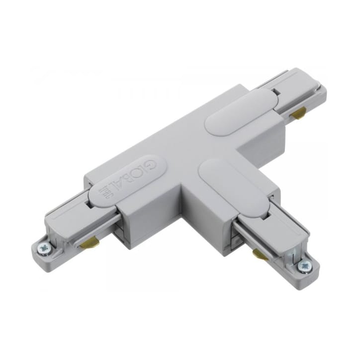 GB39-3 T-connector for global track, Matte white Belid