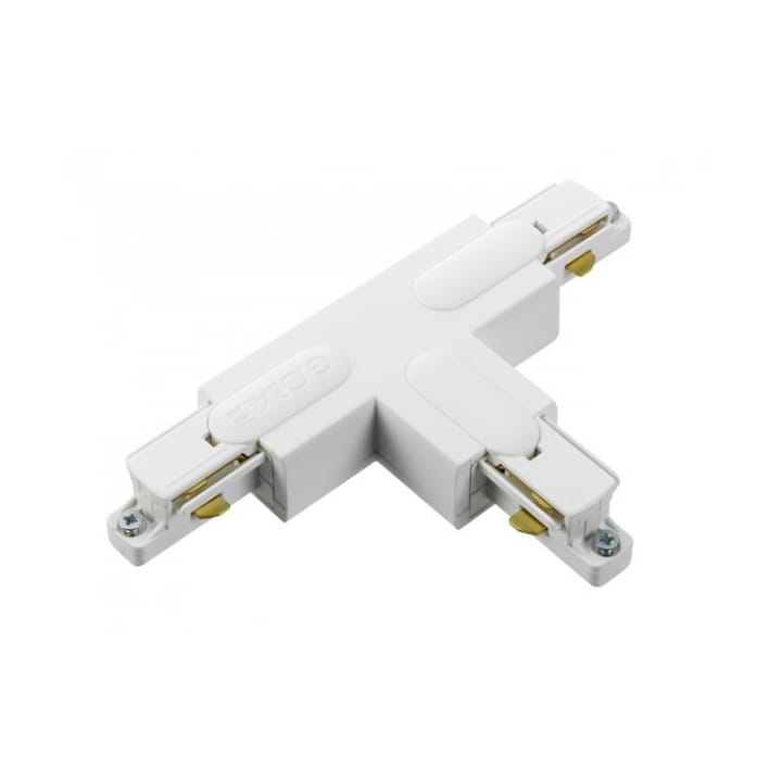 GB40-3 T-connector for global track - Matte white - Belid