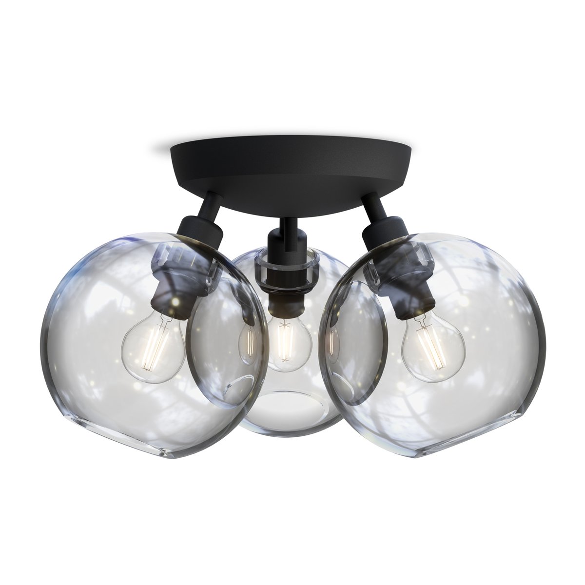 Belid Gloria ceiling lamp Ø33 cm Black-clear