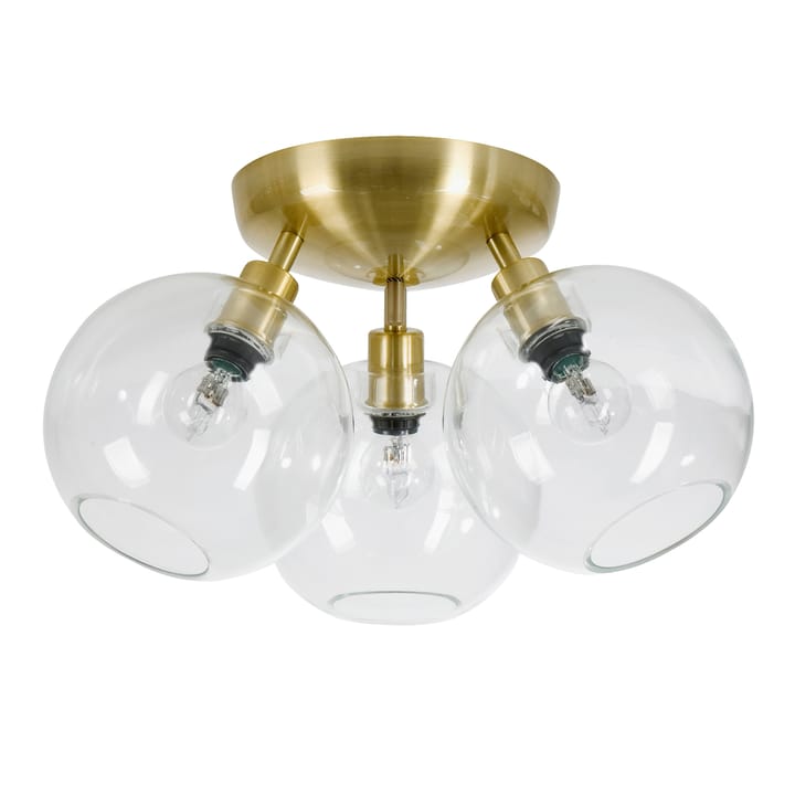 Gloria ceiling lamp Ø33 cm, brass-clear Belid