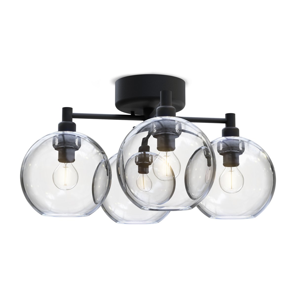 Belid Gloria ceiling lamp Black-clear