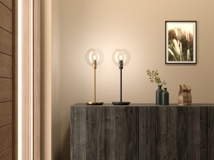 Gloria table lamp 46 cm, brass-clear Belid