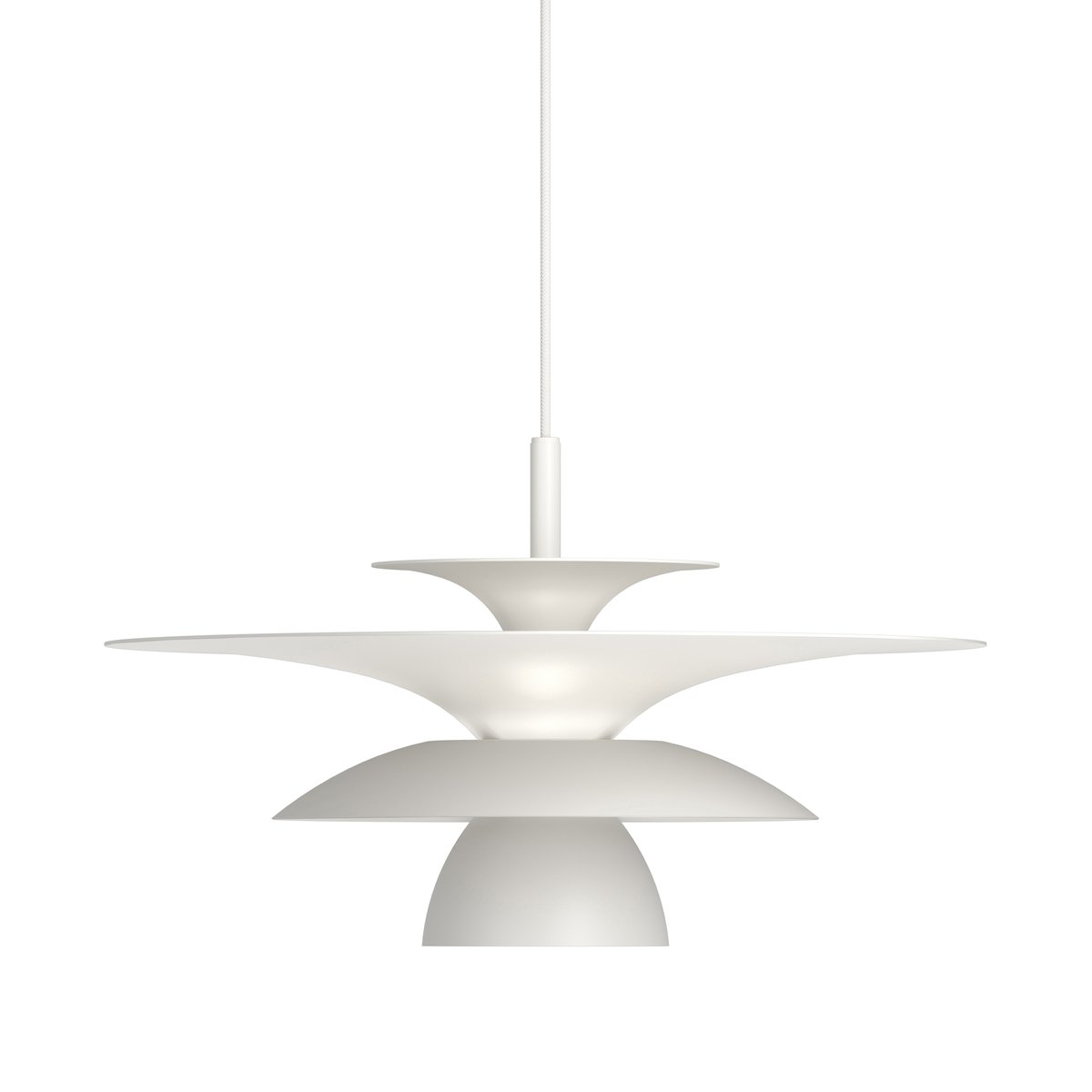 Belid Picasso pendant lamp Ø38 cm Matt white