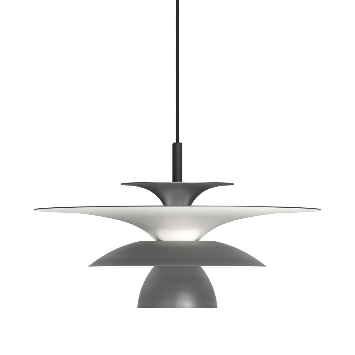 Belid Picasso pendant lamp Ø38 cm Oxidee grey