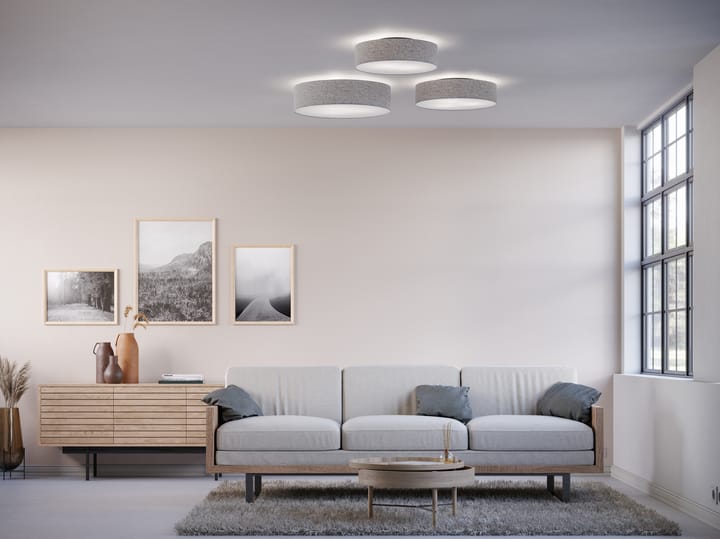 Soft ceiling lamp Ø44 cm, grey wool Belid