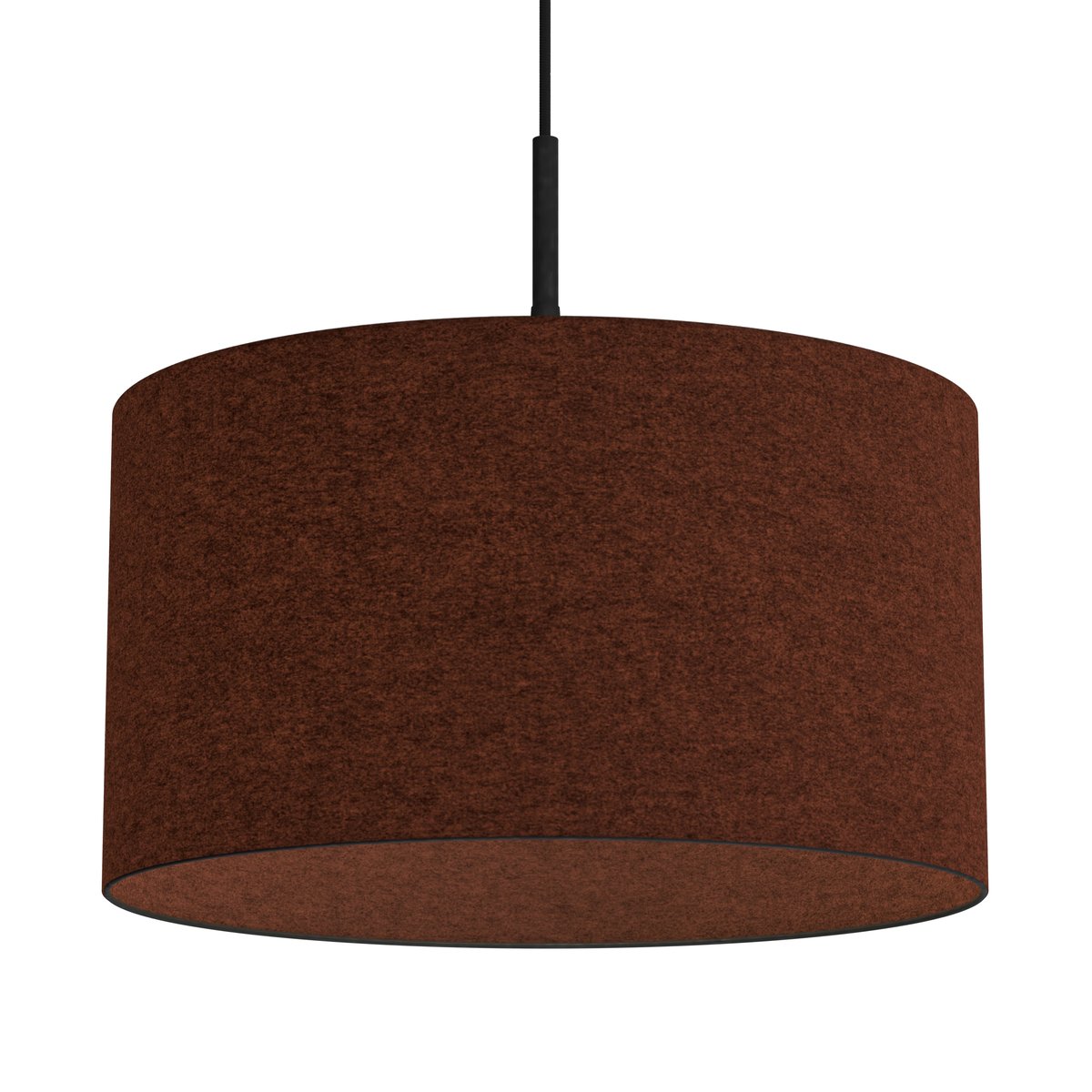 Belid Soft pendant lamp Ø40 cm Rust red wool