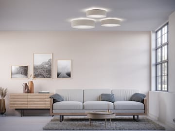 Soft plafond Ø60 cm - Vit ull - Belid