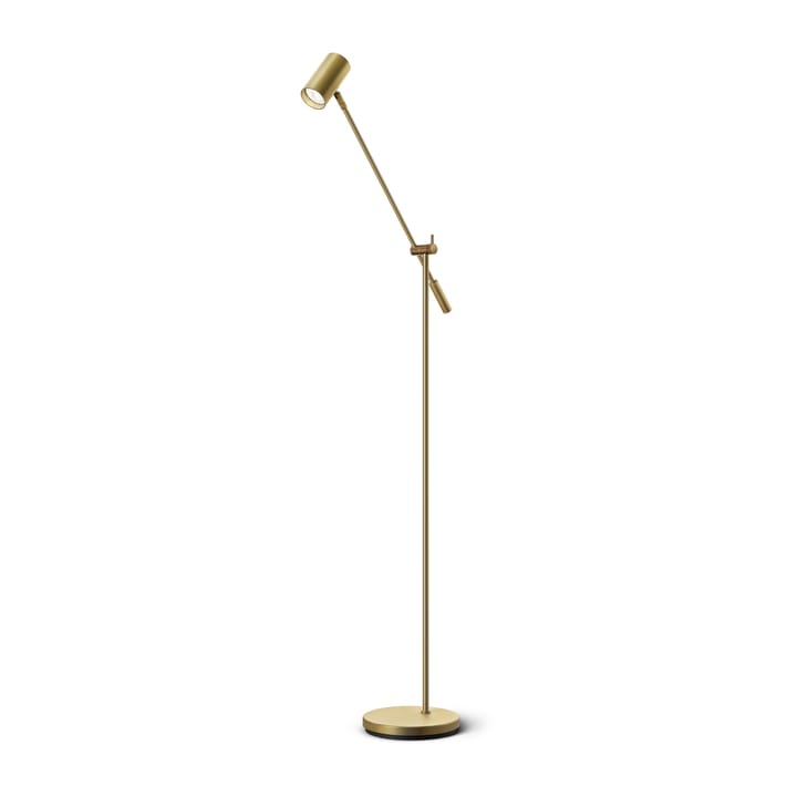 Tyson floor lamp rocker arm Ø19.8 cm, Matte polished brass Belid