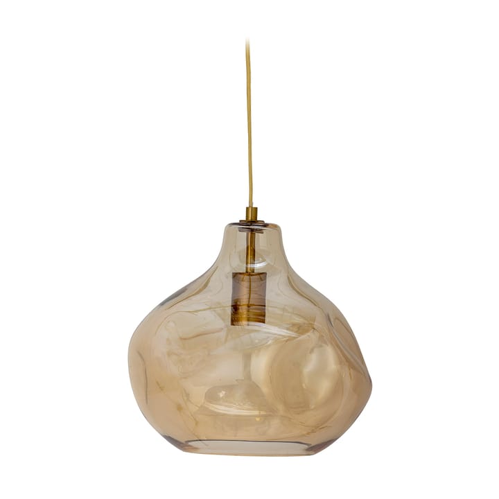 Azizi pendant lamp glass Ø30 cm, Brown Bloomingville