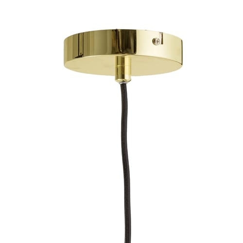Bloomingville ceiling lamp with hanging basket Ø10 cm, clear-gold Bloomingville